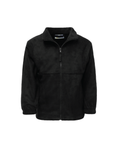 Plain Black PE Fleece Jacket