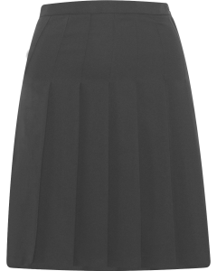 Plain Steel Grey Designer Pleated Skirt